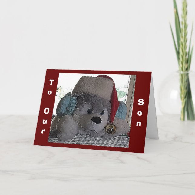 CARTES POUR FÊTES ANNUELLES ***SON*** CE BON PUP DIT NOËL SPÉCIAL (Devant)