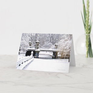 Cartes Pour Fêtes Annuelles Sons du silence : Holiday Boston Public Garden-Par