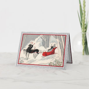 Cartes Pour Fêtes Annuelles Sophisticates de tour de Sleigh