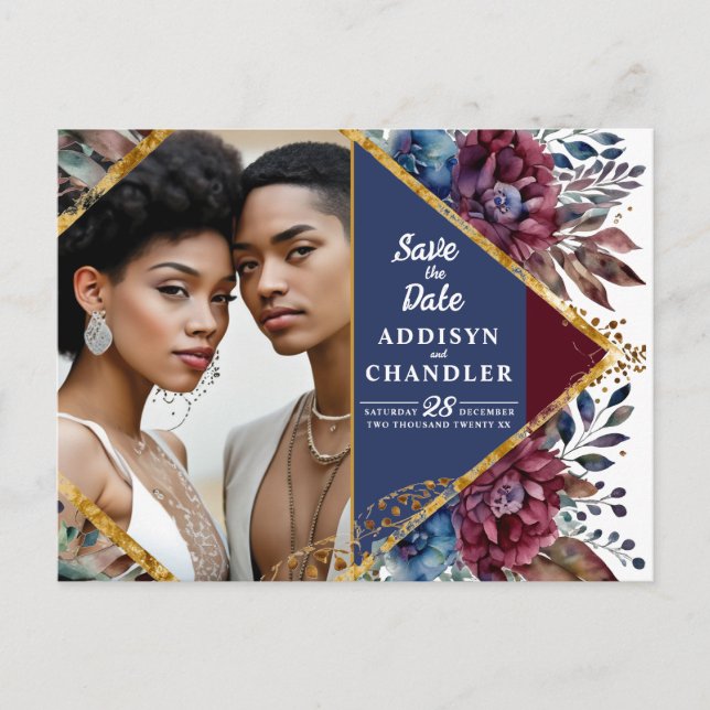 Cartes Pour Fêtes Annuelles Sophistication stupéfiante Mariage de pivoine à bi (Devant)