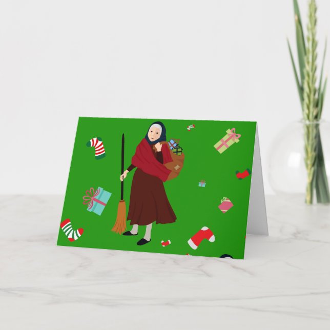 Cartes Pour Fêtes Annuelles sorcière de noël Befana (Devant)