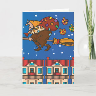 Cartes Pour Fêtes Annuelles sorcière xmas Befana