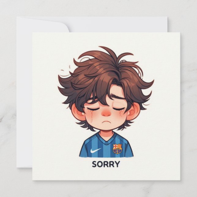 Cartes Pour Fêtes Annuelles Sorry Cards  (Devant)