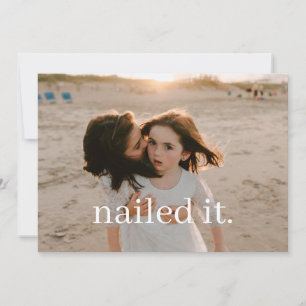 Cartes Pour Fêtes Annuelles Sortie amusante Nail It