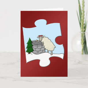 Cartes Pour Fêtes Annuelles Souhait du morceau de brebis