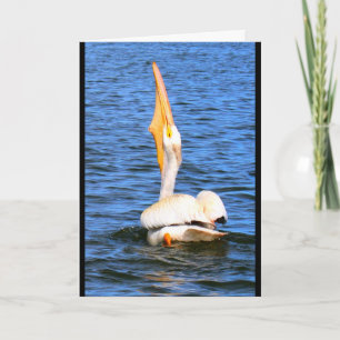 Cartes Pour Fêtes Annuelles Souhait du pélican I vous Joyeux Noël ?
