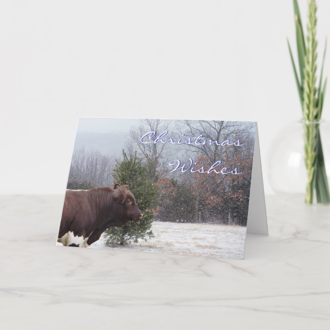 Cartes Pour Fêtes Annuelles Souhait-personnaliser de SnowyChristmas (Devant)