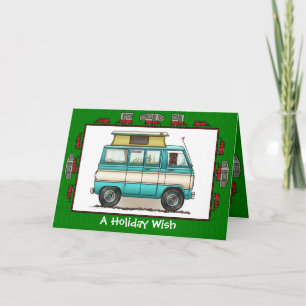 Cartes Pour Fêtes Annuelles Souhait supérieur de vacances de remorque du
