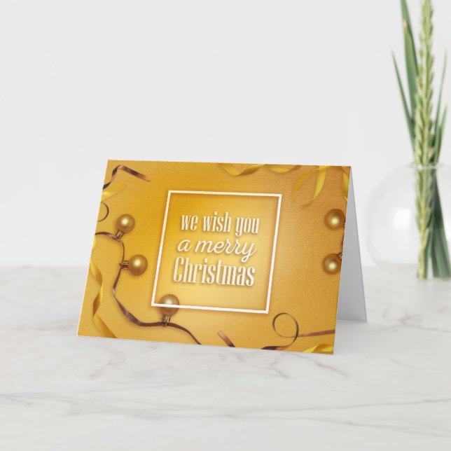 Cartes Pour Fêtes Annuelles Souhaitez Joyeux Noël Décoratif (Devant)