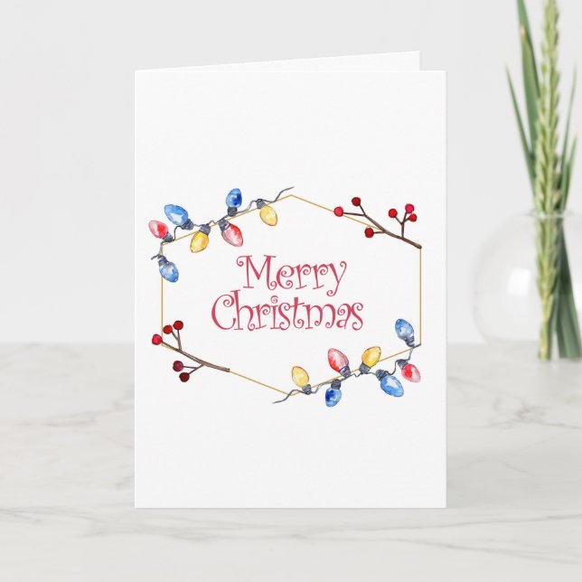 Cartes Pour Fêtes Annuelles Souhaitez Joyeux Noël Décoratif (Devant)
