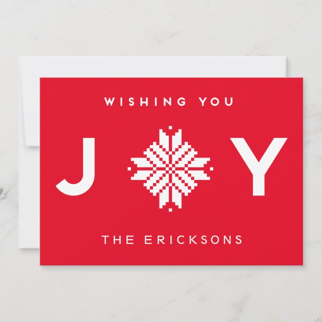 Cartes Pour Fêtes Annuelles Souhaitez-vous la joie Noël Fêtes Entreprise (Devant)