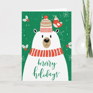 Cartes Pour Fêtes Annuelles Souhaitez-vous un Noël très bariolé