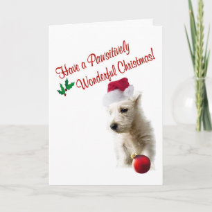 Cartes Pour Fêtes Annuelles Souhaits de Noël de Westie