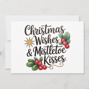 Cartes Pour Fêtes Annuelles Souhaits De Noël Et Baisers De Mistletoe Fêtes De 