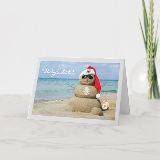 CARTES POUR FÊTES ANNUELLES ***SOUHAITS DE NOËL SOLEILLÉS*** (Devant)