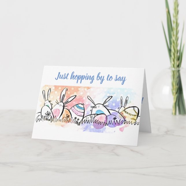 CARTES POUR FÊTES ANNUELLES ***SOUHAITS DE PÂQUES*** À PARTIR D'EGS DE PÂQUES  (Devant)