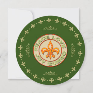 Cartes Pour Fêtes Annuelles Souhaits de vacances de gombo de joie d'amour de