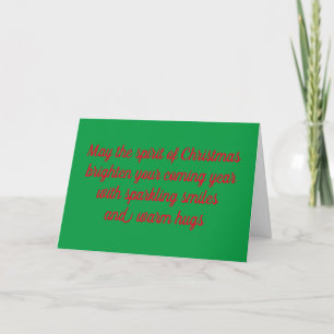 CARTES POUR FÊTES ANNUELLES *SOURIRES ÉCLAIRÉS ET HUGUES CHAUDES*
