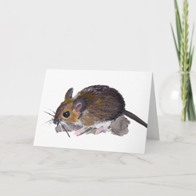 Cartes Pour Fêtes Annuelles souris de champ (Devant)