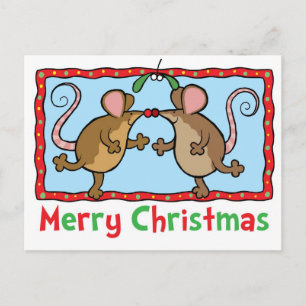 Cartes Pour Fêtes Annuelles Souris de Noël
