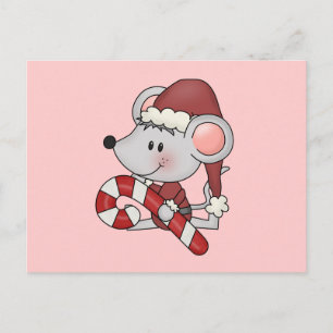 Cartes Pour Fêtes Annuelles Souris de Noël avec Sucre de canne