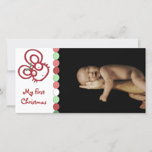 Cartes Pour Fêtes Annuelles Souris de Noël Tellement Mignonne Mon Premier Noël
