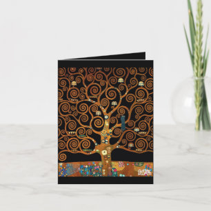 Cartes Pour Fêtes Annuelles Sous l'arbre de la vie, Gustav Klimt,