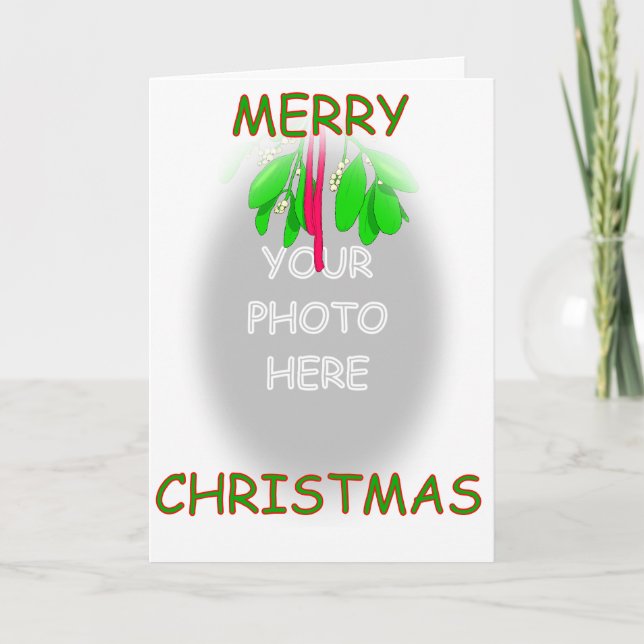 Cartes Pour Fêtes Annuelles Sous le Mistletoe (Devant)