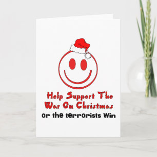 Cartes Pour Fêtes Annuelles Soutien à la guerre de Noël