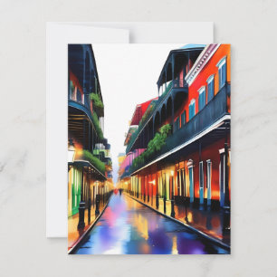 Cartes Pour Fêtes Annuelles Souvenirs de la Nouvelle-Orléans - Bourbon Street 