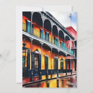 Cartes Pour Fêtes Annuelles Souvenirs de la Nouvelle-Orléans - Bourbon Street