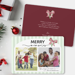 Cartes Pour Fêtes Annuelles Souvenirs de Noël Photo à l'arc-en-ciel