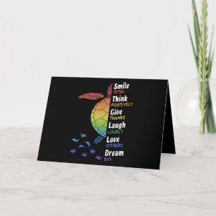 Cartes Pour Fêtes Annuelles Souvent, Pense Positivement, Remercie