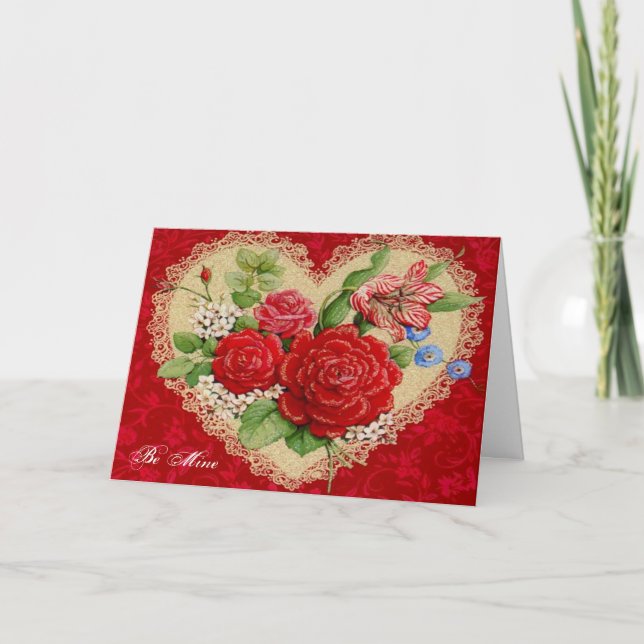 Cartes Pour Fêtes Annuelles Soyez le mien pour la Saint-Valentin (Devant)