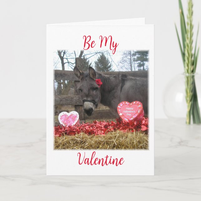 Cartes Pour Fêtes Annuelles «  Soyez ma Saint-Valentin ! » (Devant)