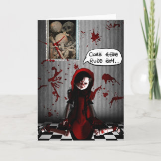 CARTES POUR FÊTES ANNUELLES SOYEZ MA VALENTINE SANGLANTE !