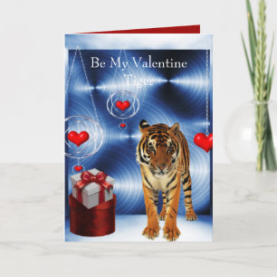 Cartes Pour Fêtes Annuelles Soyez mon tigre de Saint-Valentin