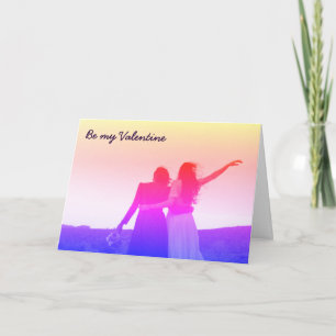 Cartes Pour Fêtes Annuelles Soyez mon Valentin (lesbienne/bisexuel)