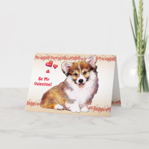 Cartes Pour Fêtes Annuelles Soyez Mon Valentine Welsh Corgi
