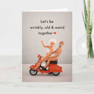 Cartes Pour Fêtes Annuelles Soyons ridés, vieux et bizarres ensemble