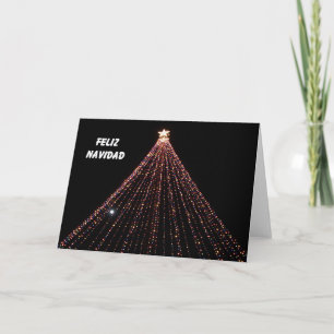 Cartes Pour Fêtes Annuelles Spanish Christmas Card — Tree of LIghts