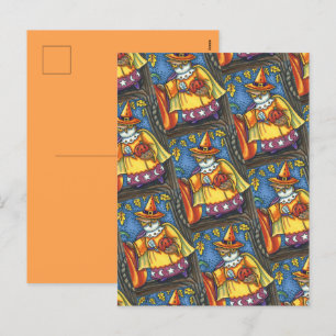 CARTES POUR FÊTES ANNUELLES SPECTACLES MAGIQUES ET HALLOWEEN HOOTS, ASSISTANT
