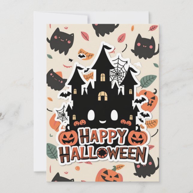 Cartes Pour Fêtes Annuelles Spell Magical Happy (Devant)