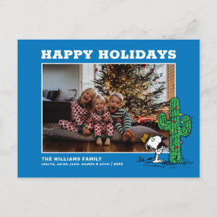 Cartes Pour Fêtes Annuelles Spike's Holiday Cactus Family Photo