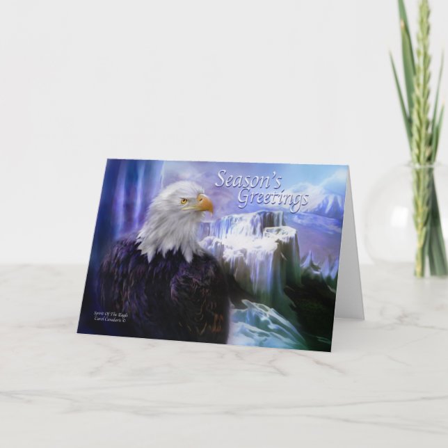 Cartes Pour Fêtes Annuelles Spirit Of The Eagle Holiday Greeting Card (Devant)