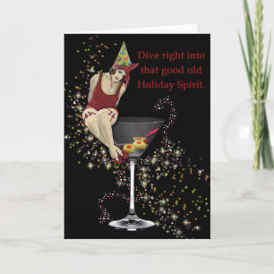 Cartes Pour Fêtes Annuelles Spiritueux de vacances