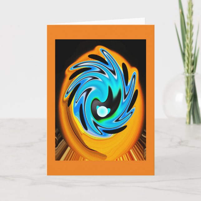 Cartes Pour Fêtes Annuelles Splash Alien (Devant)