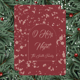Cartes Pour Fêtes Annuelles Splatter Christmas Card
