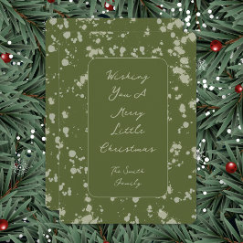 Cartes Pour Fêtes Annuelles Splatter Christmas Card