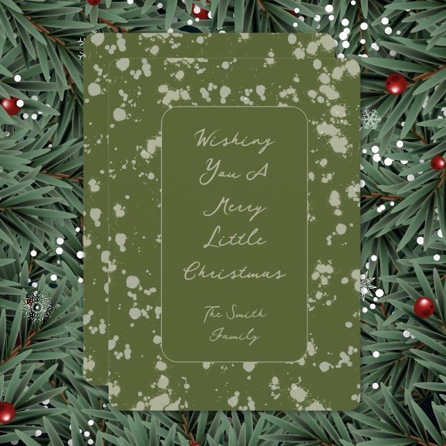 Cartes Pour Fêtes Annuelles Splatter Christmas Card (Créateur téléchargé)